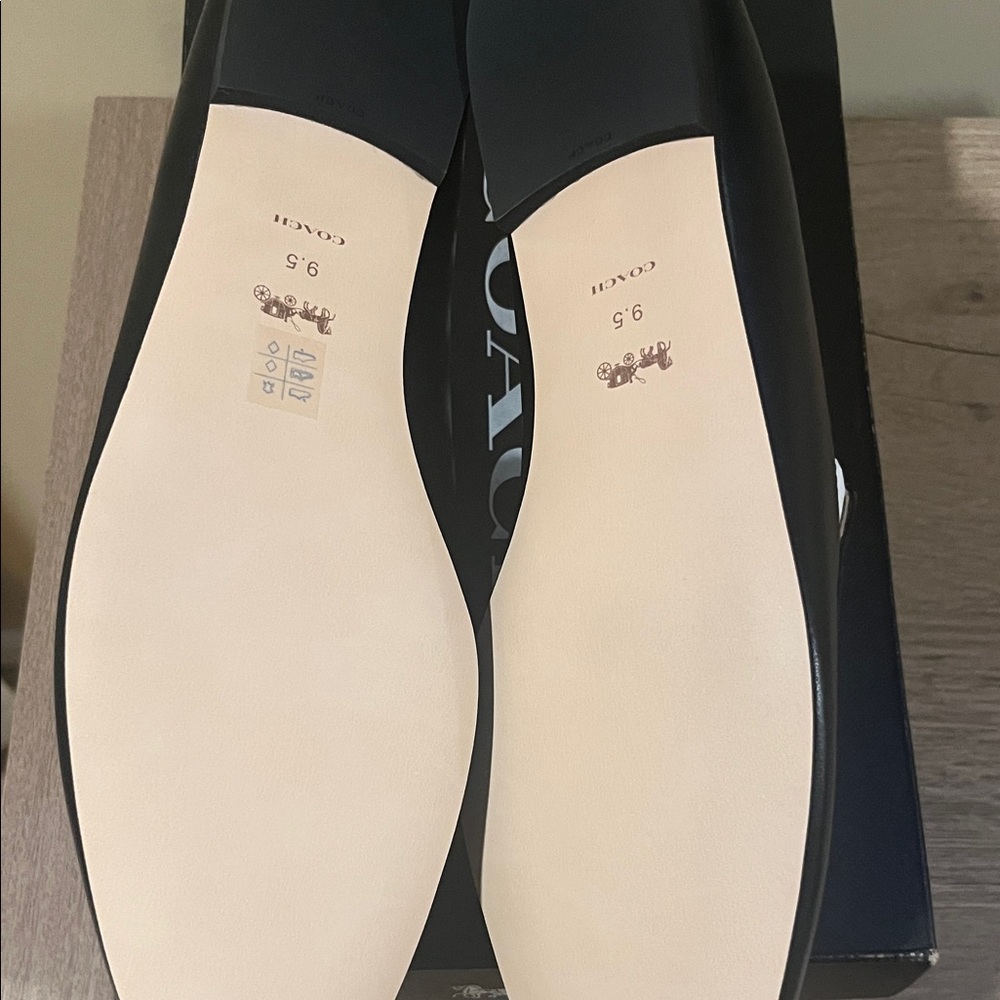 Women's Coach Black Leather Sienna Mules size 9.5 - Picture 3 of 4